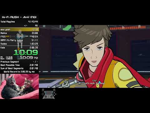 Hi-Fi Rush: any% NG speedrun in 2:01:41 (WR)