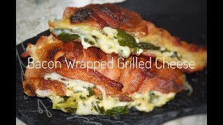 How To Make Bacon Wrapped Grilled Cheese Sandwich - Blackstone Griddle Recipes