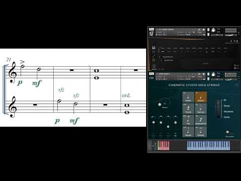 Finale String Quartet VST - Violin I, Berlin Strings First Chairs vs Cinematic Studio Solo Strings