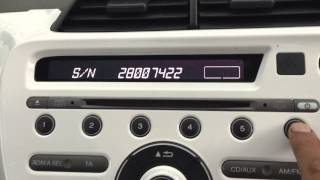 How to enter radio code on Honda Jazz