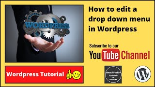 How to edit drop down menu in Wordpress