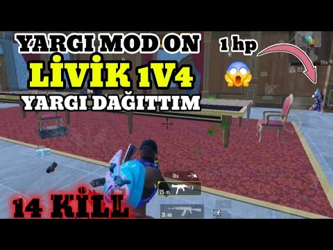LOWREX | LİVİK 1V4 YARGI DAĞITTIM 14 KİLL - PUBG MOBİLE 
