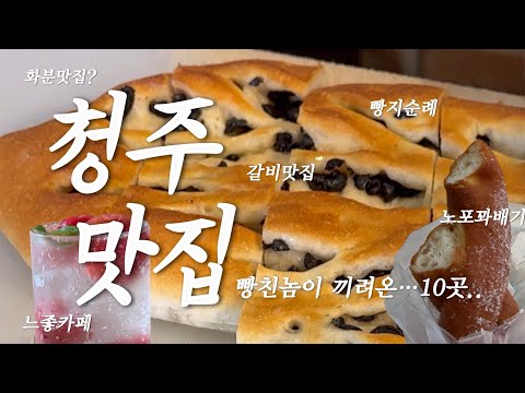 청주 맛집 ? 빵친놈이 끼려주는 군침 싹도는 청주 여행 브이로그 [남들갈비,컴포트, 베이커리446,북일곰탕,소부떡… ] 영상 썸네일