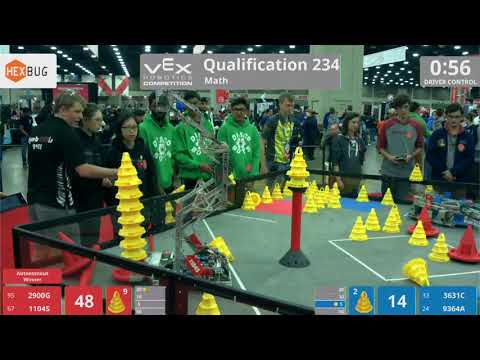 2018 VRC Math Q234 - 2900G 1104S vs 3631C 9364A - 91 to 52