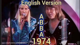 ABBA - Waterloo English Version 1974 TV. Fullscreen 1080p. 50th Anniversary #abba #eurovision