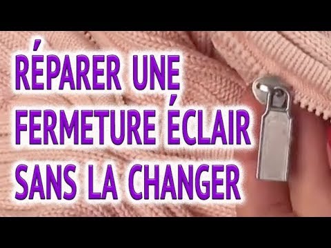 comment reparer une fermeture a glissiere