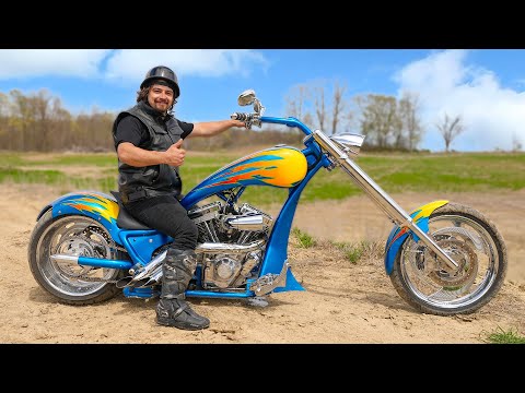Riding Offroad with a Custom Chopper: Epic Adventure and Insane Crashes