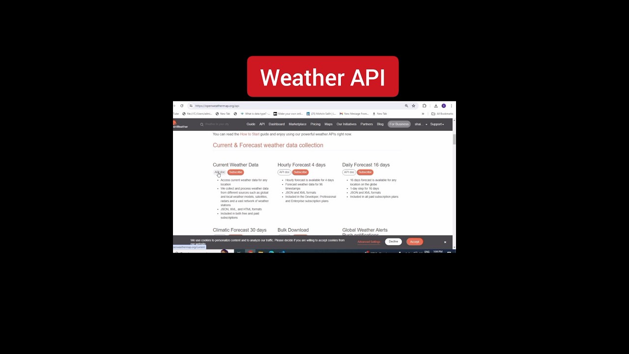How to Use Weather API #shorts #api