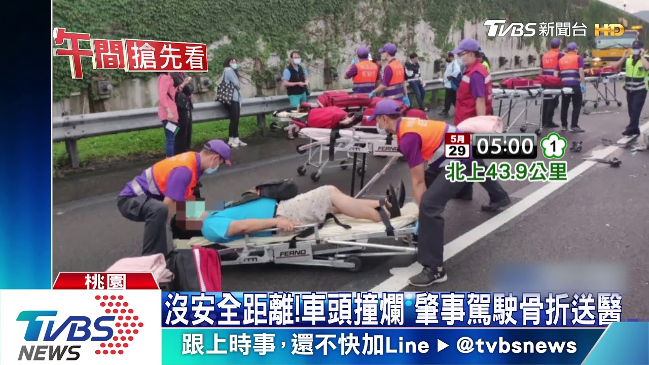 煞不及！客運未注意路況　追撞貨車釀8傷