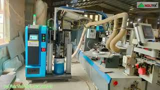 Nâng cấp bộ keo chống ẩm PUR cho máy dán cạnh PRO-800AH, sử dụng song song EVR và PUR