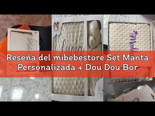 Vídeo relacionado con Manta Bebe Personalizada con DouDou Bordado para Recien Nacidos Lavable Suave Regalo Bebe Niña Personalizado Set Mantita + Dou Dou con Nombre Personalizado 100% Poliester Baby Shower Niñas mibebestore