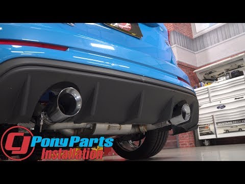 Focus RS AWE Cat-Back Exhaust System SwitchPath SS 3" w/Chrome Silver Tips 2016-2018 Installation