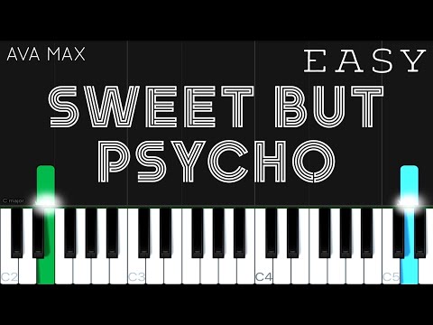 Ava Max - Sweet but Psycho | EASY Piano Tutorial