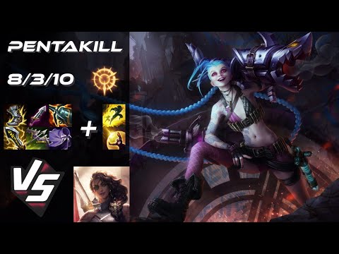BOTTOM Jinx vs Samira [PENTAKILL] - EU Challenger Patch 14.18