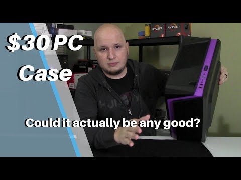 Budget gaming PC case review, breakdown tips! DIYPC F2