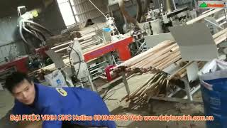 Máy Bào 4 Mặt Cây Tròn ra Vuông là giải pháp tuyệt vời cho những nhà Máy Sx Ván Bóc ván Lạng Plywoo