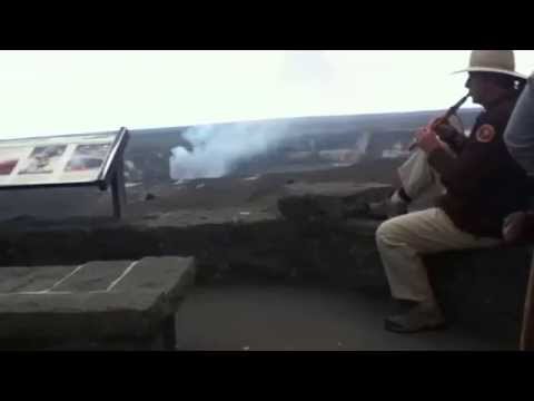 Flute Player at Hawaii Volcanoes National Park