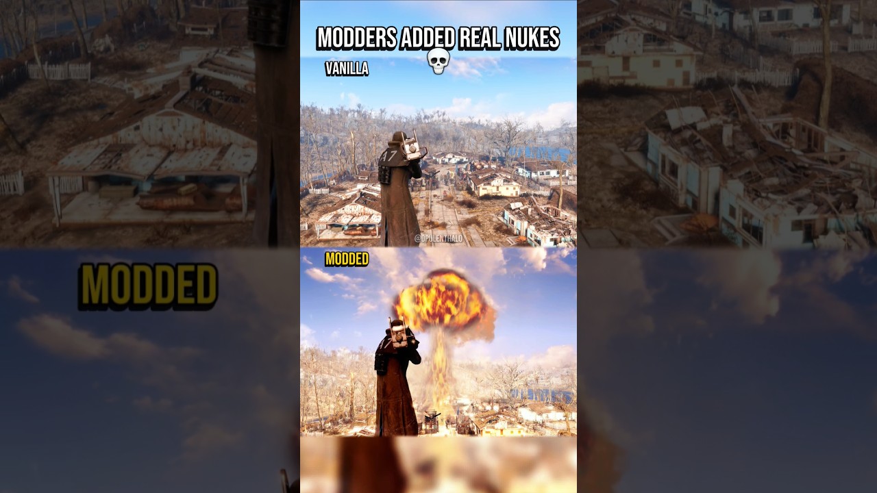 Fallout 4 Nuclear Mods😱