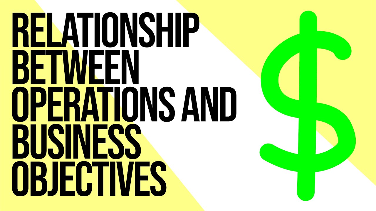 RELATIONSHIP BETWEEN OPERATIONS AND BUSINESS OBJECTIVES [VCE BUSINESS] | Animated Learning by VCEWeb