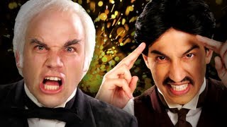 Nikola Tesla vs Thomas Edison.  Epic Rap Battles of History Season 2.