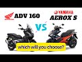 Honda ADV 160 vs Yamaha Aerox S | Side by Side Comparison | Philippines 2022