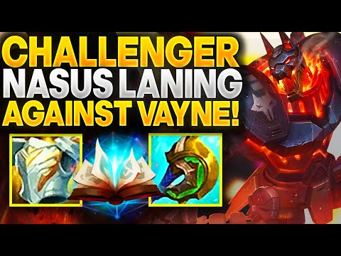 Rank 1 Nasus hard carry vs high elo Vayne top! | Carnarius | League of Legends