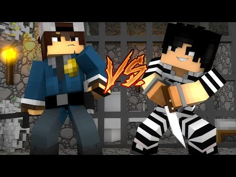 Minecraft: CORRIDA PVP - POLICIA vs LADRÃO!