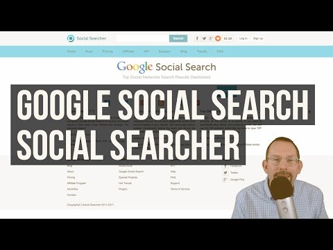Google Social Search e mais com Social Searcher