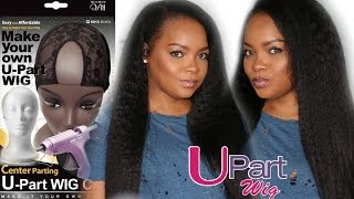 HOW TO CREATE A NATURAL HOT GLUE INVISIBLE PART UPART WIG USING UPART CAP ft Vishine Hair