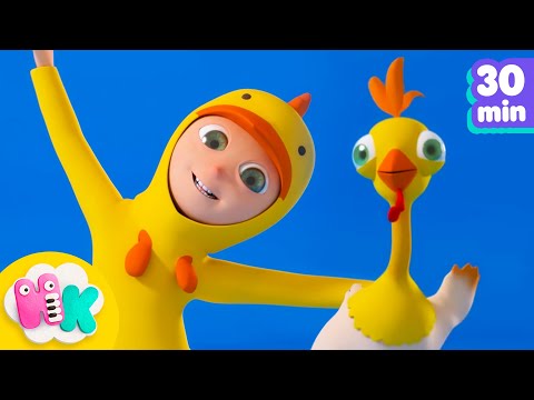 Spock a doodle, chicken noodle 🐓🥚 Dance Songs for Kids | HeyKids Nursery Rhymes