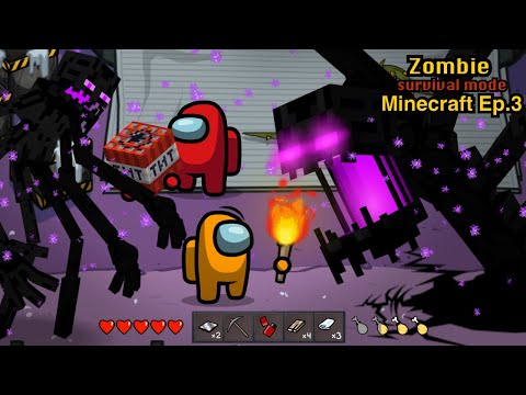 EnderMan Mutant vs Among Us Zombie 🛠 Survival Mode - Animation