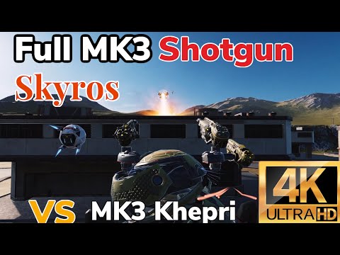 FULL MK3 Skyros Shotgun VS Khepri MK3 | 4K HD | WAR ROBOTS GAMEPLAY