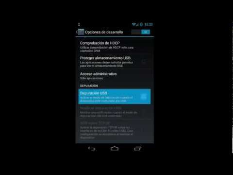 Como activar la depuración en Android 4.2 Jelly Bean