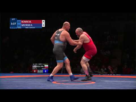 Round 3 GR - 130 kg: M. NOWAK (USA) v. A. WRONSKI (POL)