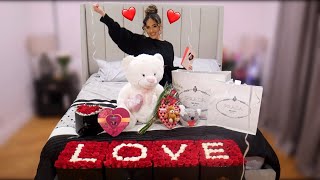 Surprising My Girlfriend With Gifts For Valentine's Day! ** EMOTIONAL! **