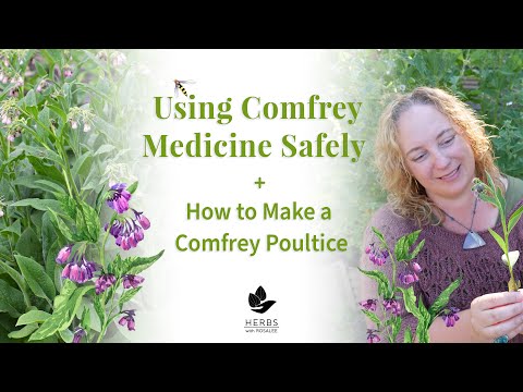 , title : 'Comfrey Plant Benefits + Using Roots and Leaf Safely + Comfrey Poultice'