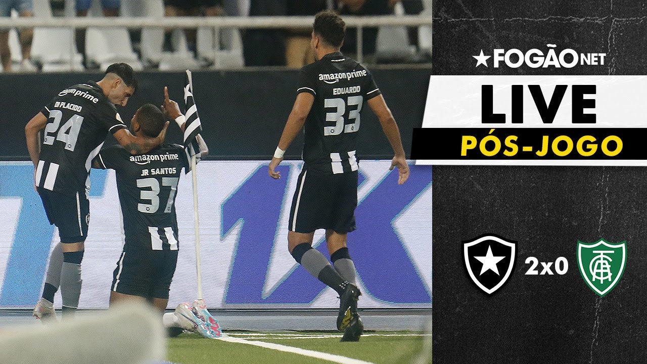 LIVE | Pós-jogo e repercussão de Botafogo 2 x 0 América-MG pelo Campeonato Brasileiro