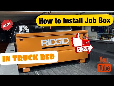 How to install Job Box tool box in the bed of a pickup truck
