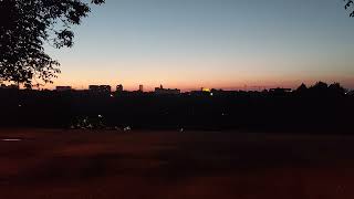 view of Tineretului parc at sunset 2