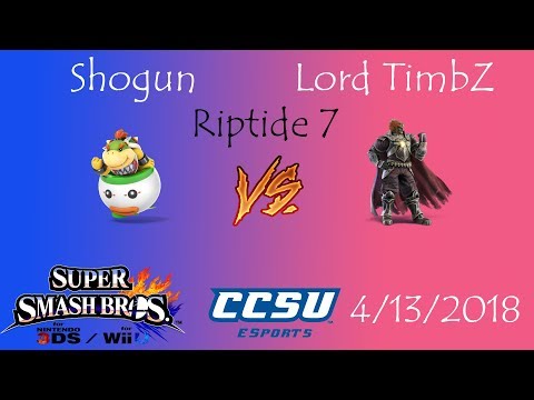 Riptide 7 CCSU Smash 4 - Shogun (Bowser Jr) vs Lord TimbZ (Ganondorf)