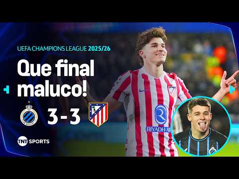Gols e lances de Club Brugge x Atlético de Madri