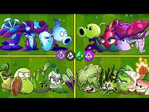 Random 2 Team Shadow_Spear × Poison_Enforce - Who Will Win? - PvZ2 Team Plants Battles
