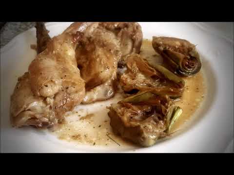 CONEJO con ALCACHOFAS (Fantástico guiso)