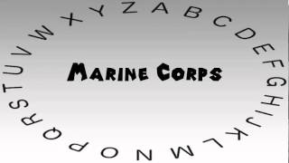 How to Say or Pronounce Marine Corps