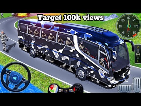 Army Soldier Bus Driving Simulator - US Offroad Transport Duty Driver 3D - Android GamePlay