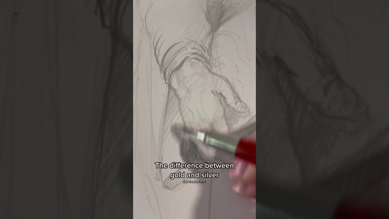 Silver is cold and gold is warm #metalpoint