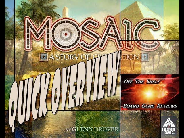 Vídeo relacionado con Mosaic: A Story of Civilization,Juego de Mesa de Estrategia para Adultos y Familia,Rápido, Divertido, acción y Control de área Juego,2-6 Jugadores,A Partir de 14 años,120 Minutos,by Forbidden Games