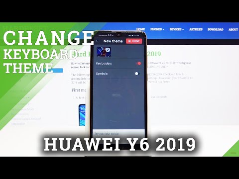 How to Customize Keyboard on HUAWEI Y6 2019 – Keyboard Theme with Picture