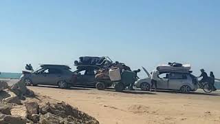 شاهد عملية النزوح عبر شارع رشيد شمال غزة ✌🇵🇸#اكسبلور#gaza