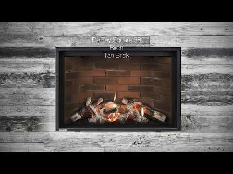 Montigo DelRay Square 38" Full Load Direct Vent Traditional Fireplace, Natural Gas (DRSQ38NI-2)